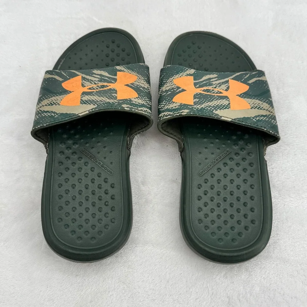 Under Armour UA Ignite Select Camo Slide Youth 2Y Kids Athletic Summer Sandals
